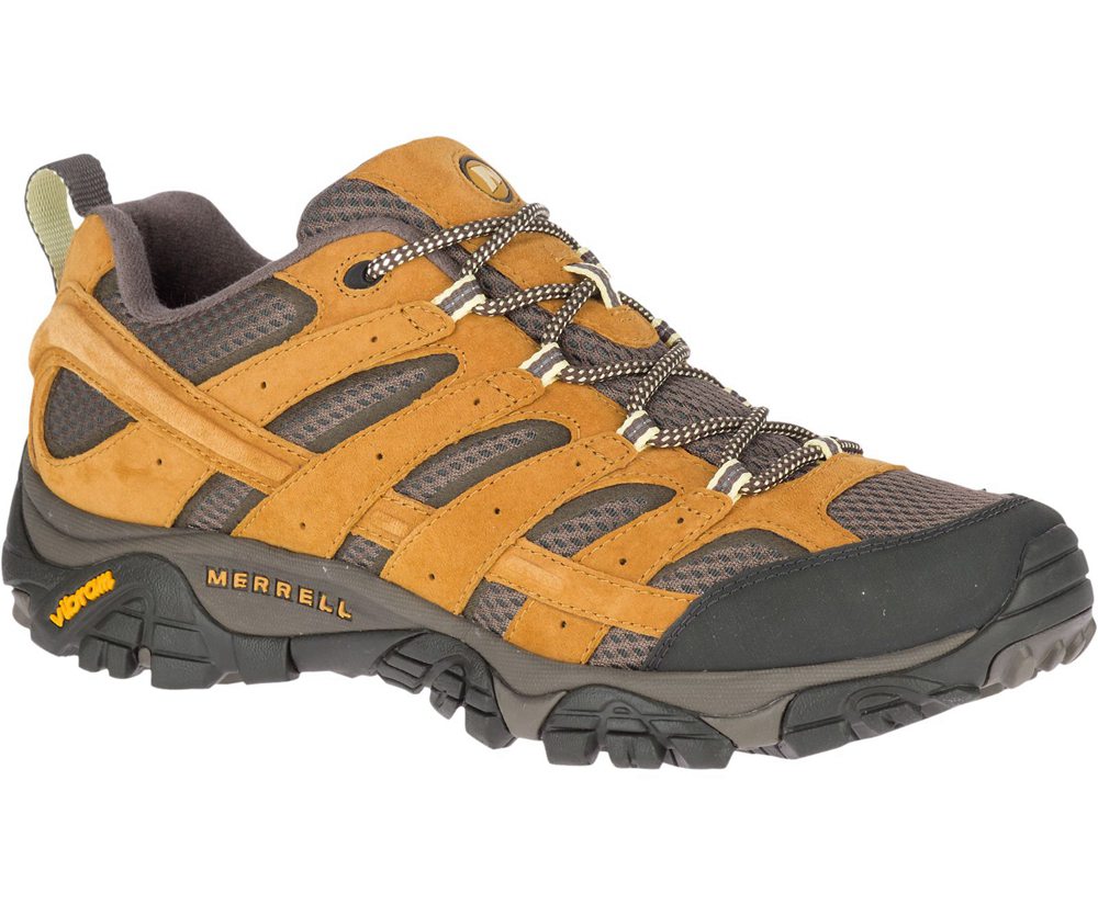Merrell Hiking Shoes Brown/Black - Moab 2 Ventilator - Mens 75OEMWTAQ